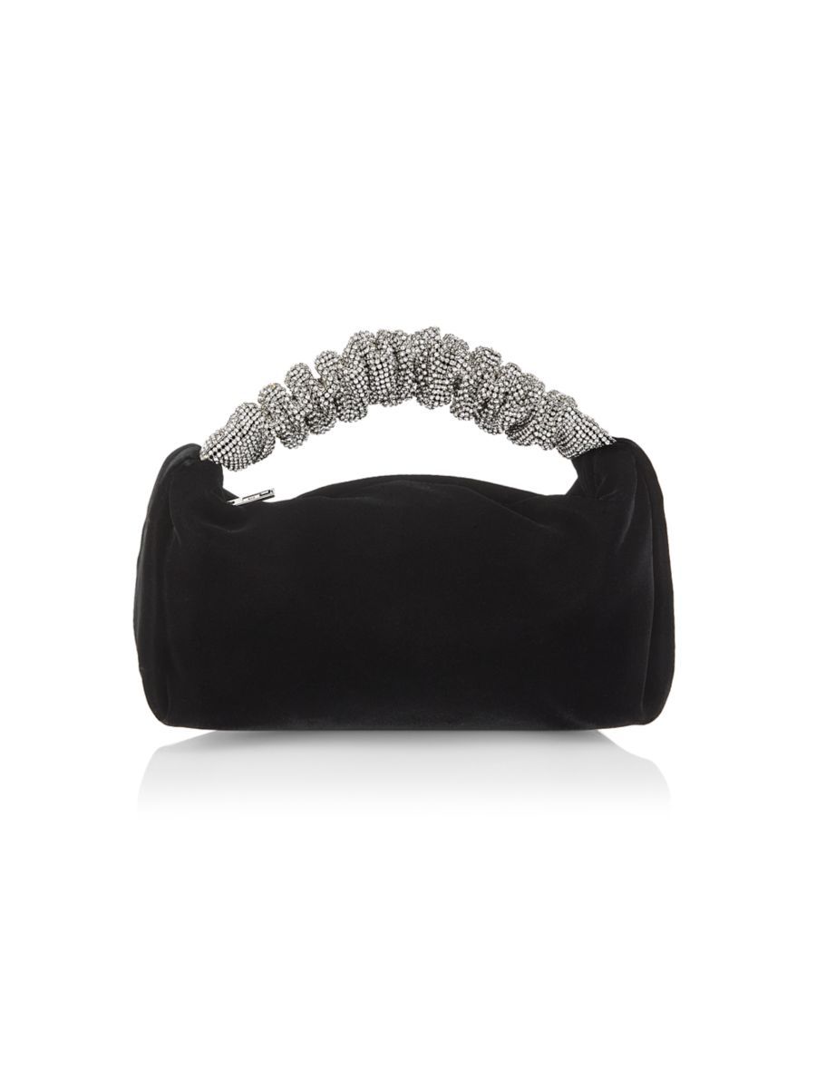 Mini Scrunchie Velvet Top Handle Bag | Saks Fifth Avenue