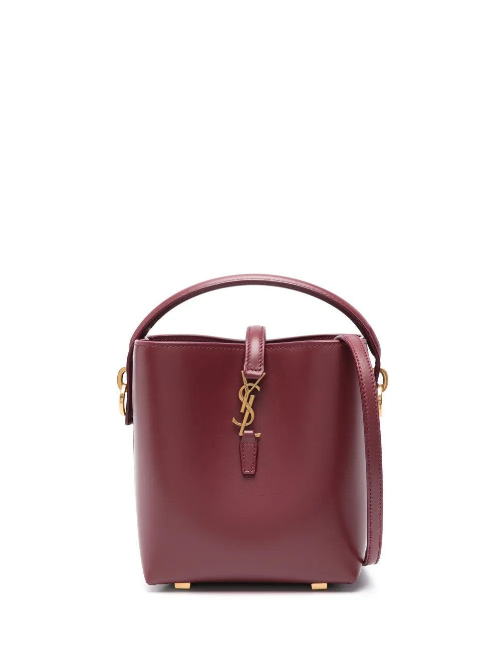 Saint Laurent Mini Le 37 Bucket Bag | Red | FARFETCH UK | Farfetch Global