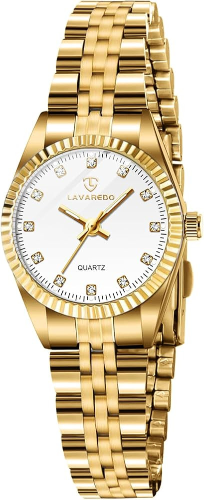 Watches for Women, Small Gold Womens Watches, Stainless Steel Ladies Wrist Watches, Waterproof An... | Amazon (US)