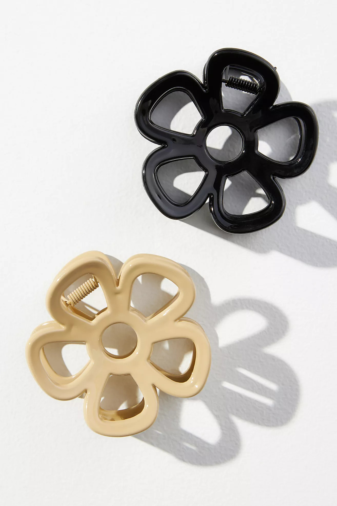 Flower Claw Hair Clips, Set of 2 | Anthropologie (US)