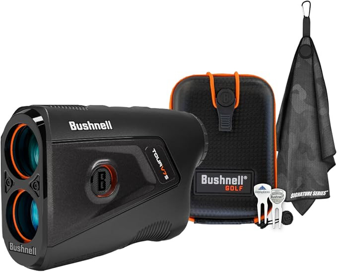 Bushnell Golf Tour V7 Shift Laser Rangefinder Patriot Pack with Tour Trusted Slope | 1300 Yard Ra... | Amazon (US)