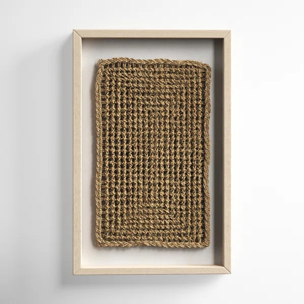 Rectangular Shadow Box with Rope Abstract Wall Décor | Wayfair North America