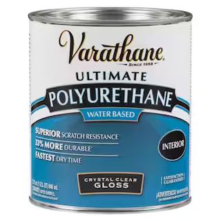 1 qt. Clear Gloss Water-Based Interior Polyurethane | The Home Depot