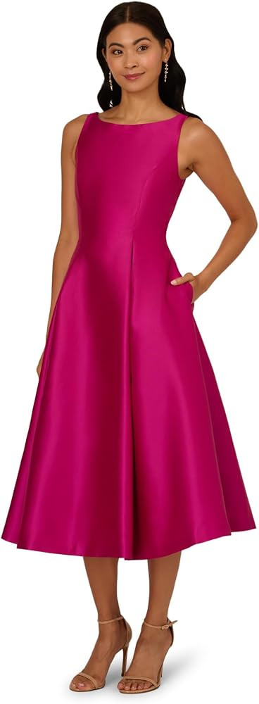 Adrianna Papell Sleeveless Tea Length Dress | Amazon (US)