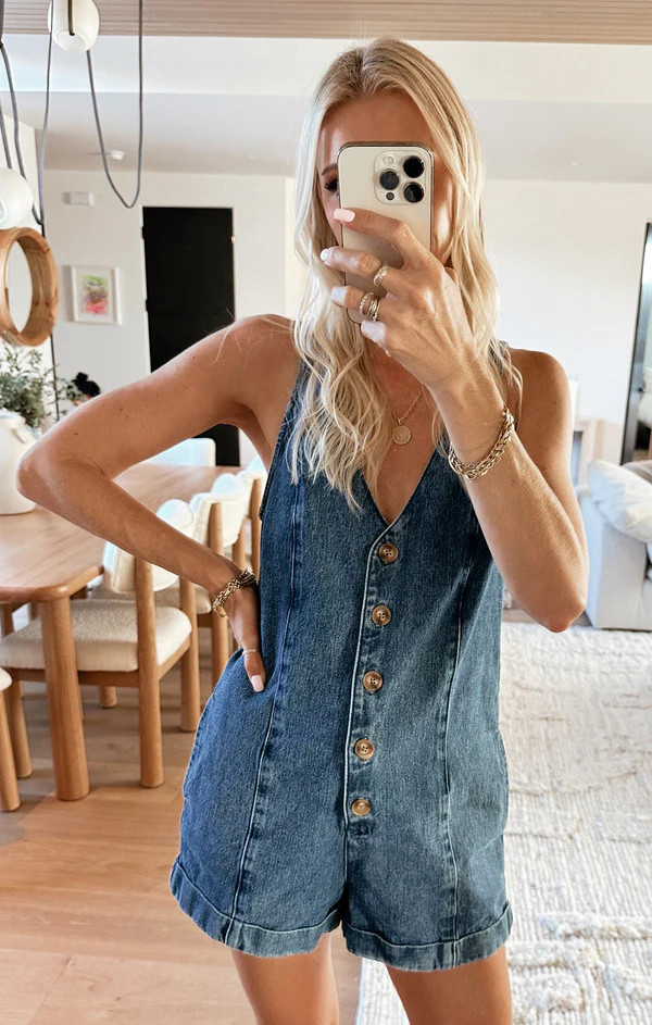 San Diego Romper ~ Overcast Blue | Show Me Your Mumu