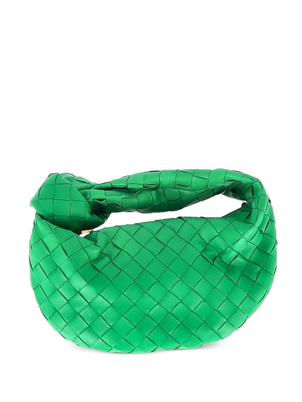Bottega Veneta Pre-Owned mini Jodie Interecciato knotted tote bag - Green | Farfetch Global