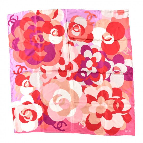 CHANEL

Silk CC Camellia Square Scarf Pink Purple Red | Fashionphile