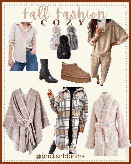 Cozy Fall Fashion 

Pom Pom beanie, comfortable, fall style, plaid, shacket, uggs, cape, fluffy robe, Chelsea boots 

#LTKHoliday #LTKstyletip #LTKSeasonal