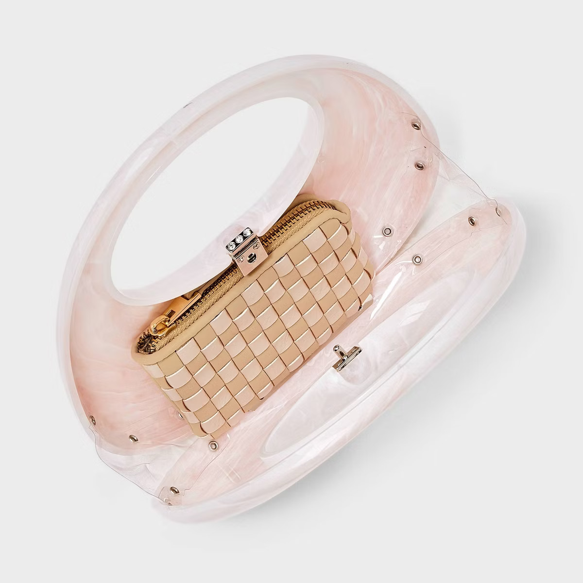 Crescent Marble Minaudiere Clutch - A New Day™ | Target