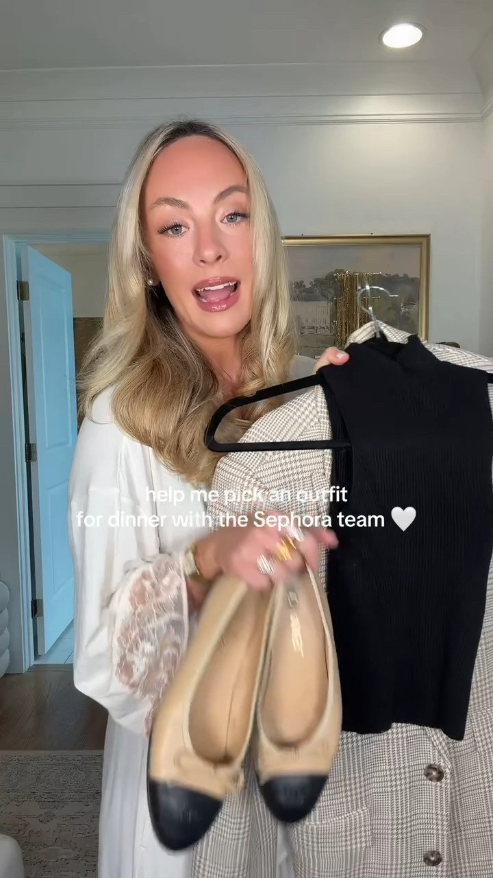 Help me pick an outfit for dinner with the Sephora team 🤍

#LTKgrwm #LTKootd #LTKdayinmylife