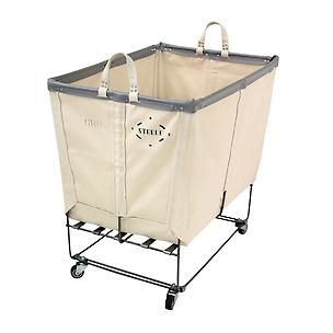 Steele Canvas Natural Laundry Cart | The Container Store