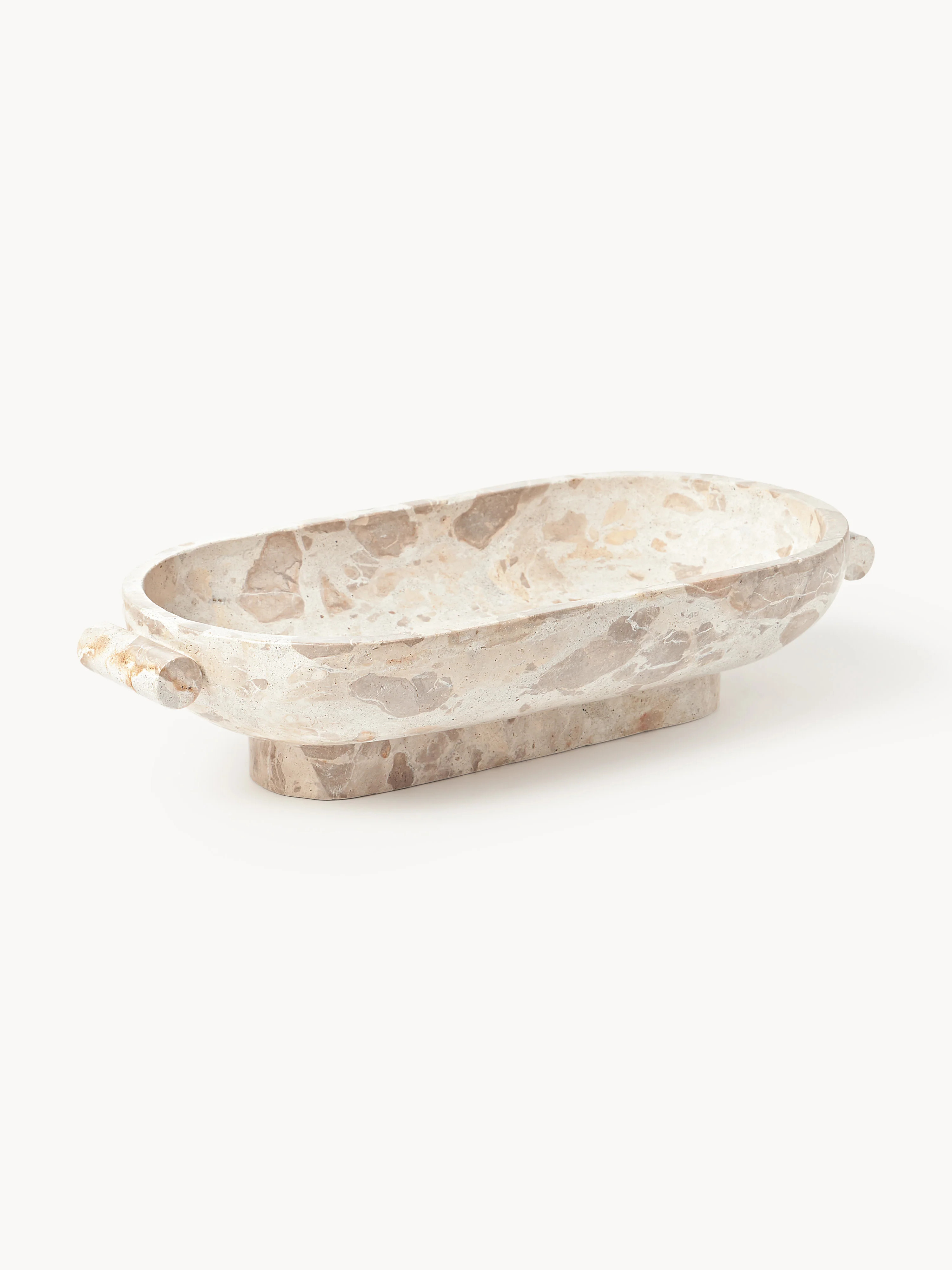 Marble Decorative Bowl Fossil, W 46 cm | Westwing UK