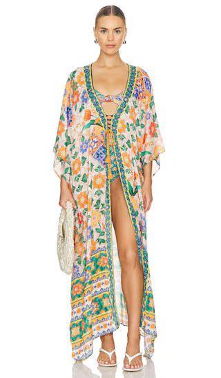 Agua Bendita Selma Caftan in Orange. | Revolve Clothing (Global)