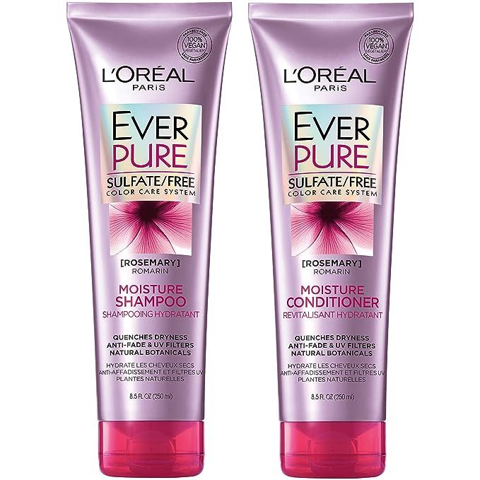 L'Oréal Paris Hair Care EverPure Moisture Sulfate Free Shampoo & Conditioner Kit for Color-Treat... | Amazon (US)