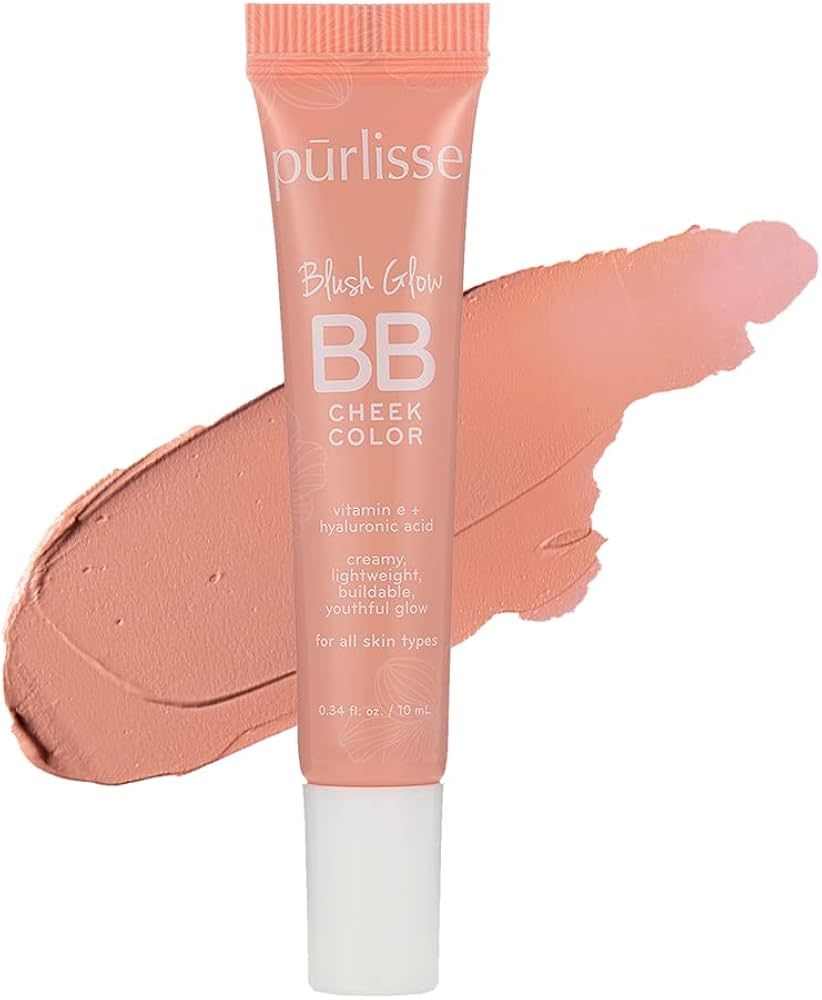 purlisse Blush Glow BB Cheek Color: Cruelty-free & clean, Paraben & Sulfate-free, Cream blush, Lo... | Amazon (US)