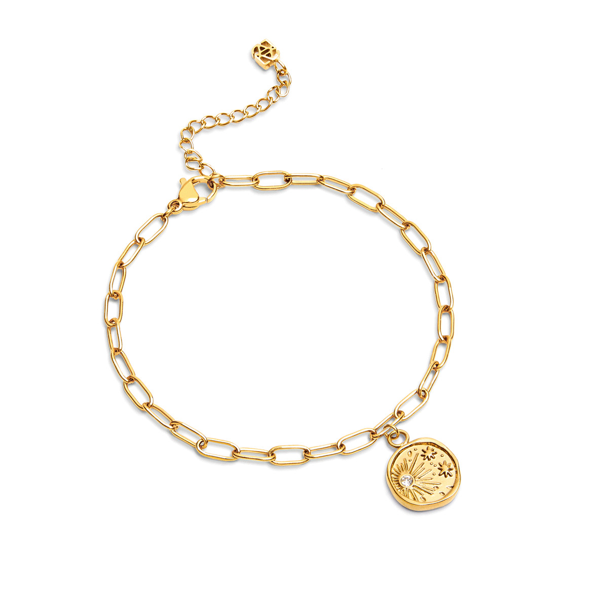 Custom Hanging Ocean Charm Bracelet (Gold) | Abbott Lyon