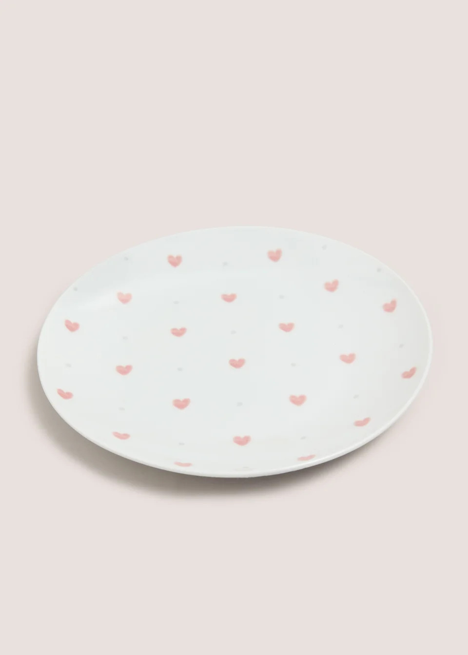 White Heart Side Plate | Matalan (UK)