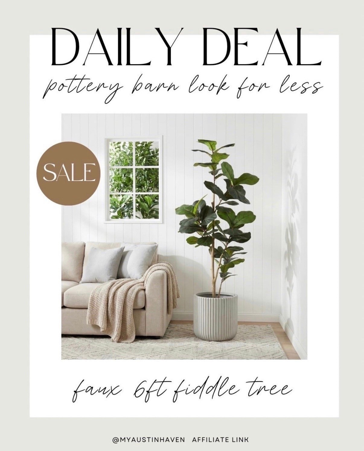 ✨ Daily Deal ✨ Faux Fiddle Tree - 25% off!

Currently only $83!

Faux tree, wayfair sale, faux plant, fiddle tree