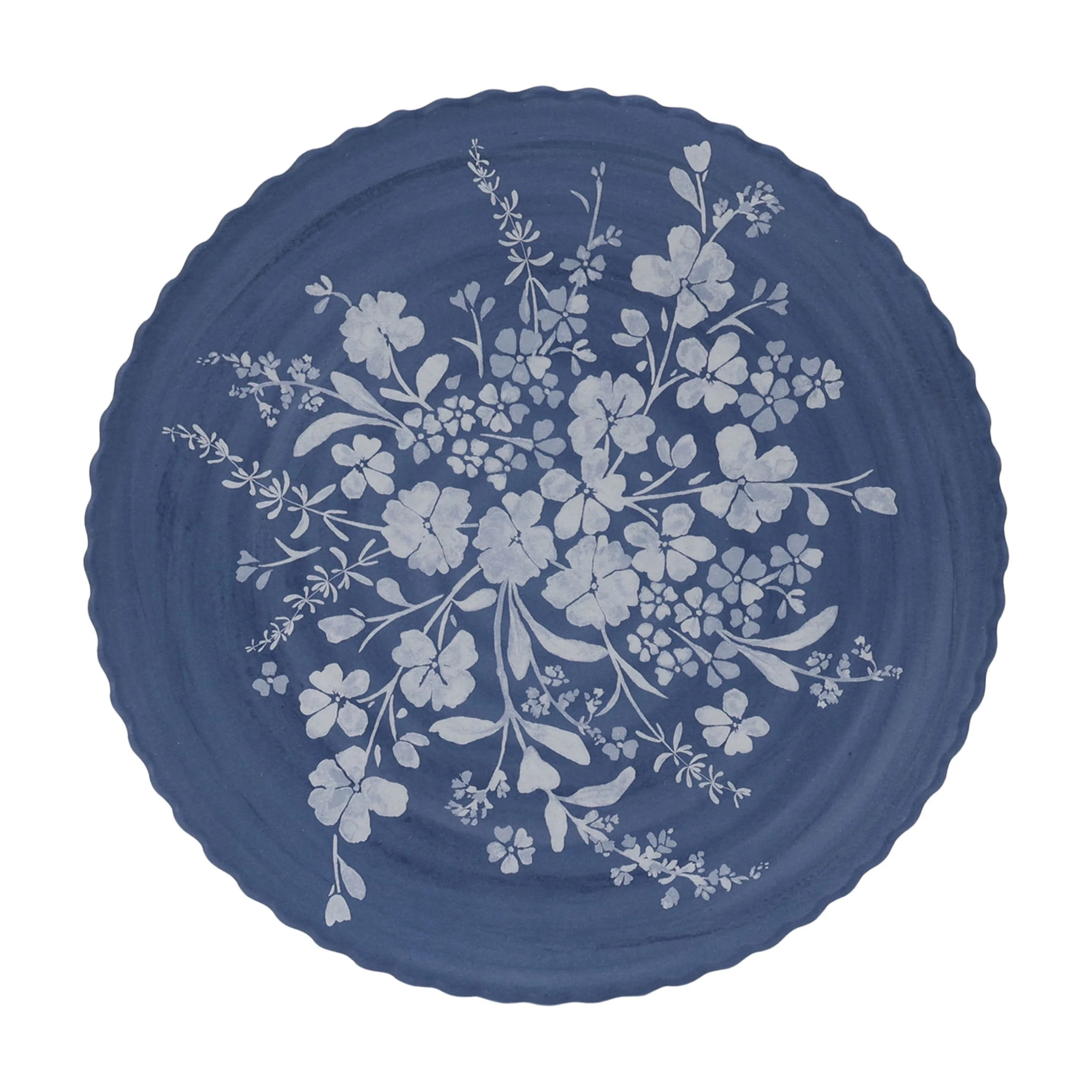 The Pioneer Woman Daisy Bamboo Melamine Salad Plate, Blue | Walmart (US)