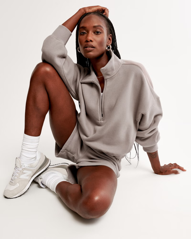 Essential Sunday Half-Zip | Abercrombie & Fitch (US)