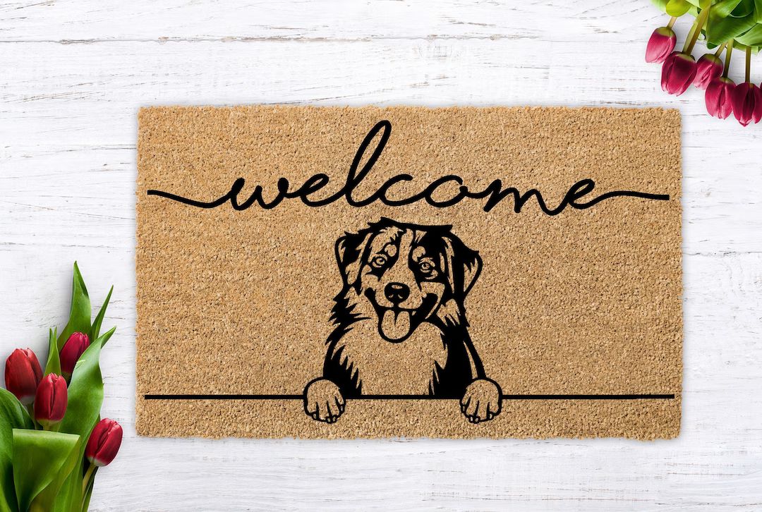 Personalized Dog Gift, Welcome Mat Dog, Dog Doormat, Custom Dog Gift, Dog Breeds, Dog Door Mat, D... | Etsy (US)