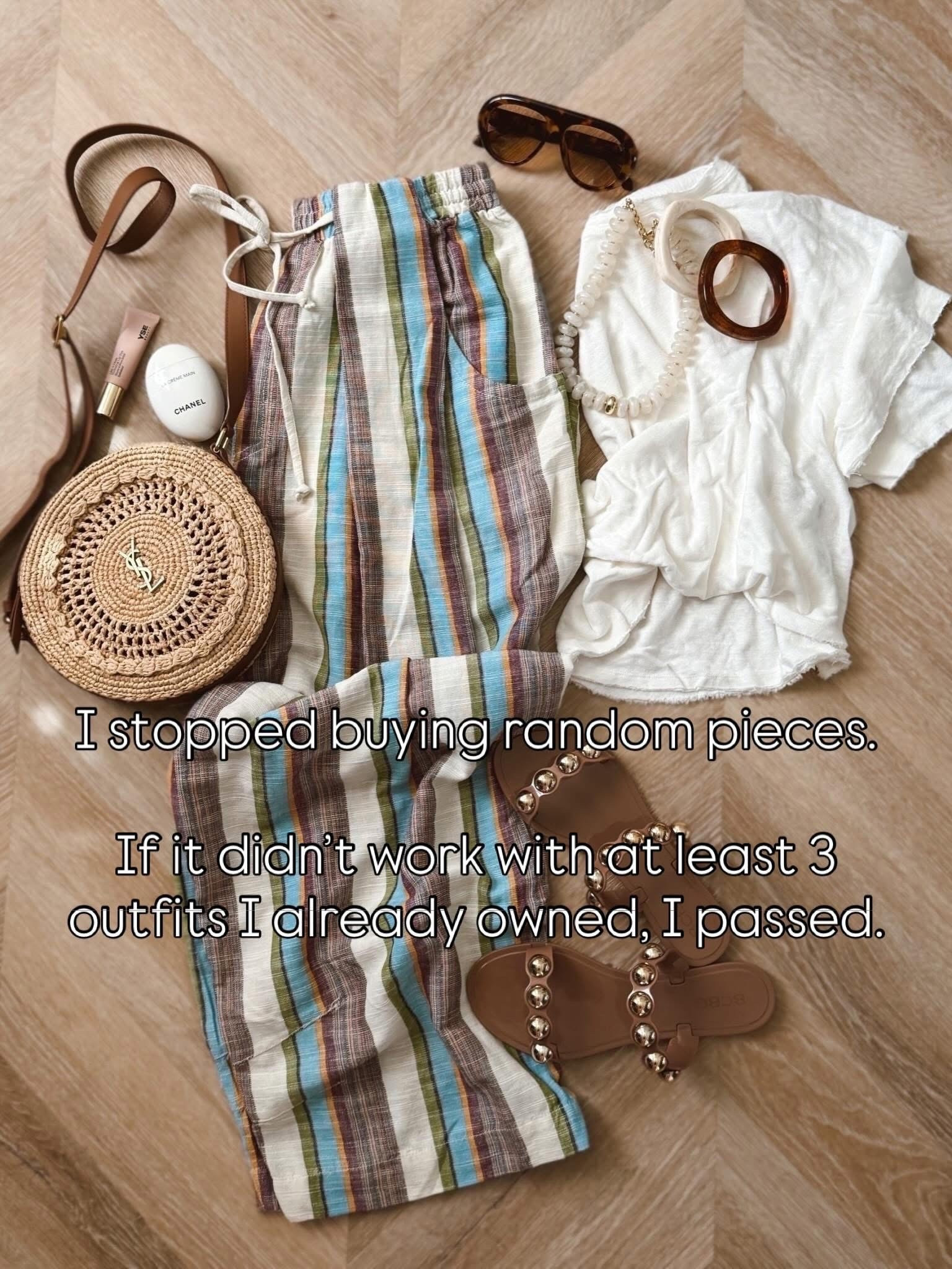 Wear now and later! In love with these pants I got two colors! So cute on and I did a casual front tuck with the tee! I did smalls. Adorable for spring, travel & will take you into summer! 🤍✨

Casual style. Summer outfits. Tee. Sandals. Vacation outfit.

#LTKgrwm #LTKootd