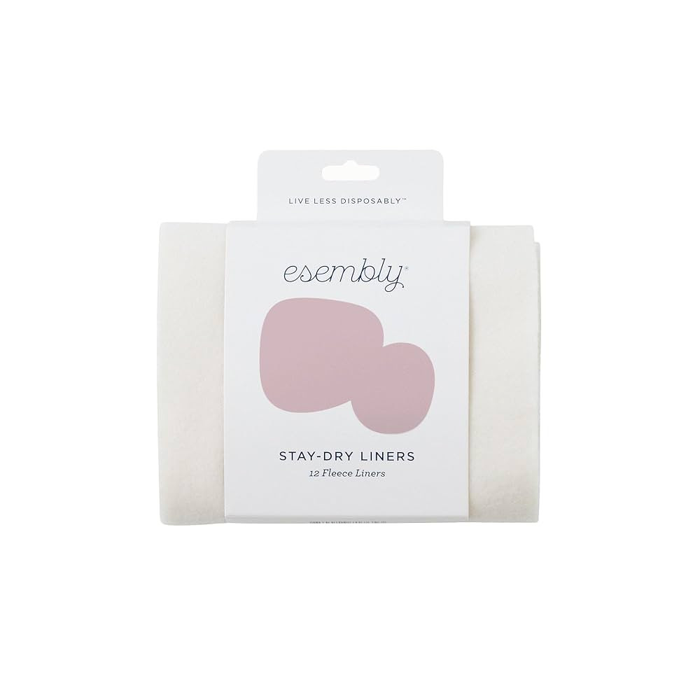 Esembly Overnighters – Organic Cotton Cloth Diaper Booster Inserts with Stay-Dry Fleece – Reu... | Amazon (US)