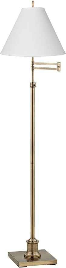 360 Lighting Westbury Traditional Swing Arm Floor Lamp Adjustable Height Standing 70" Tall Antiqu... | Amazon (US)