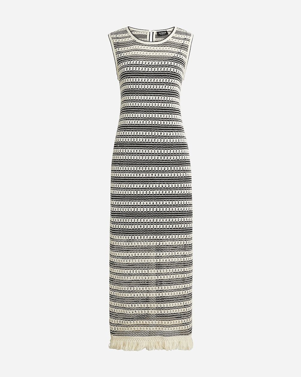 Collection crochet midi dress in stripe | J. Crew US