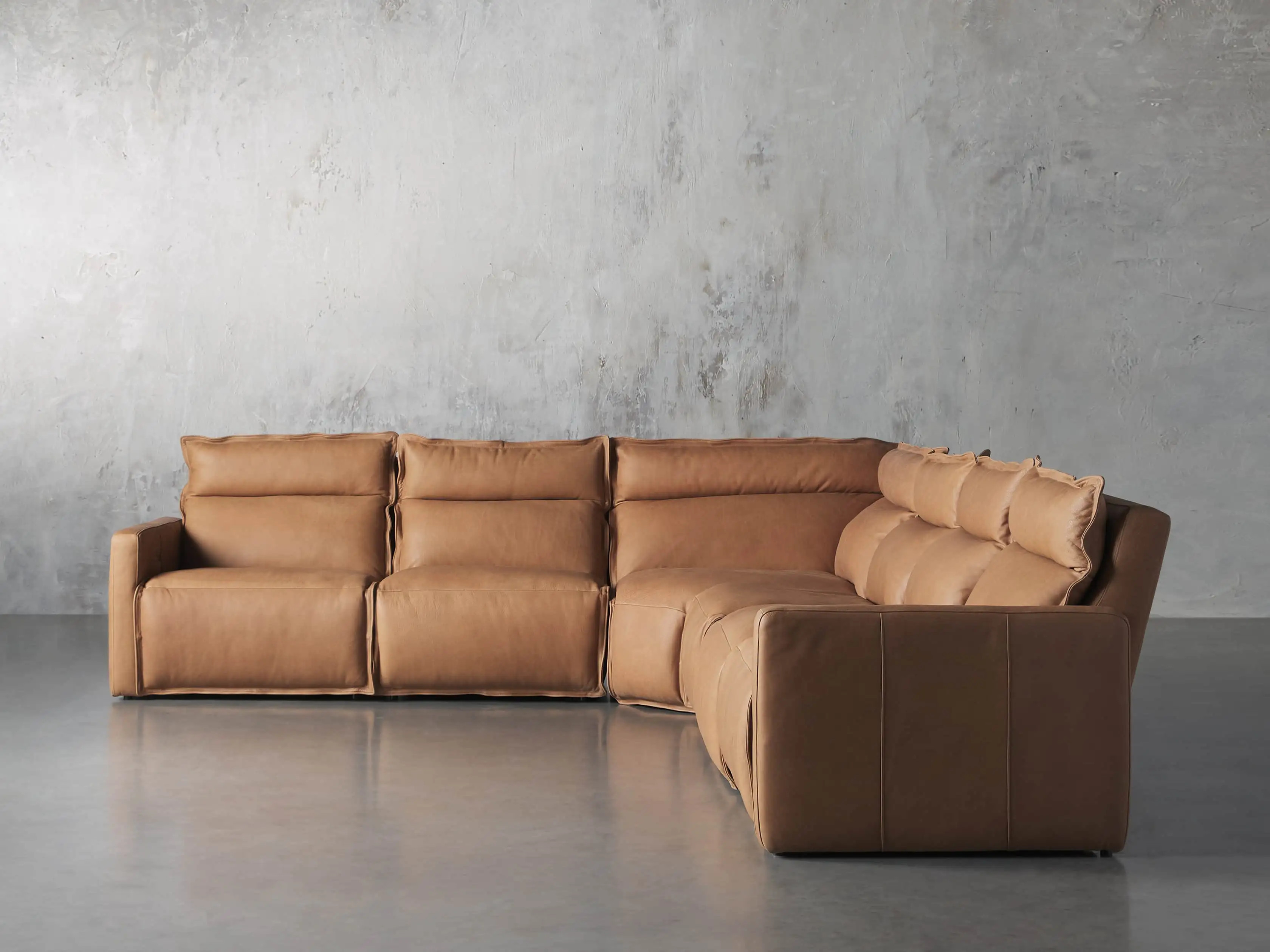 Rowland Leather Six Piece Motion Sectional | Arhaus