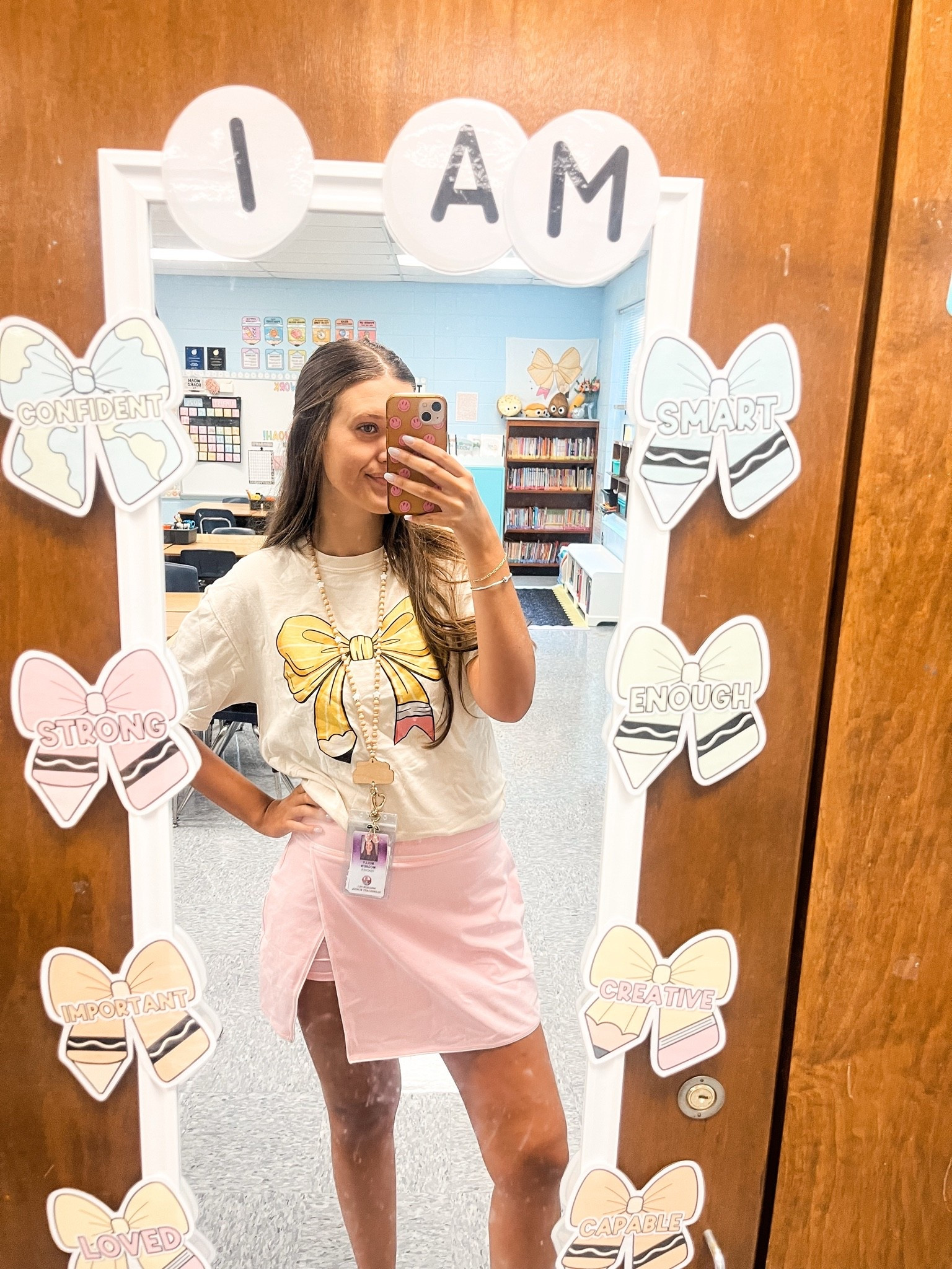 Teacher classroom set up outfit. Pencil bow t-shirt and the cutest pink tennis skort!

#LTKootd #LTKActive #LTKSeasonal