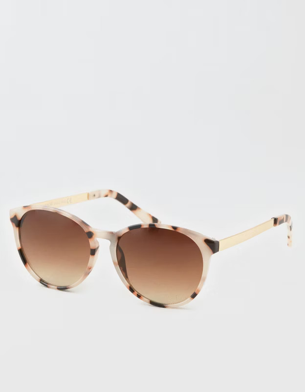 AEO Tortoise + Metal Sunglasses | American Eagle Outfitters (US & CA)
