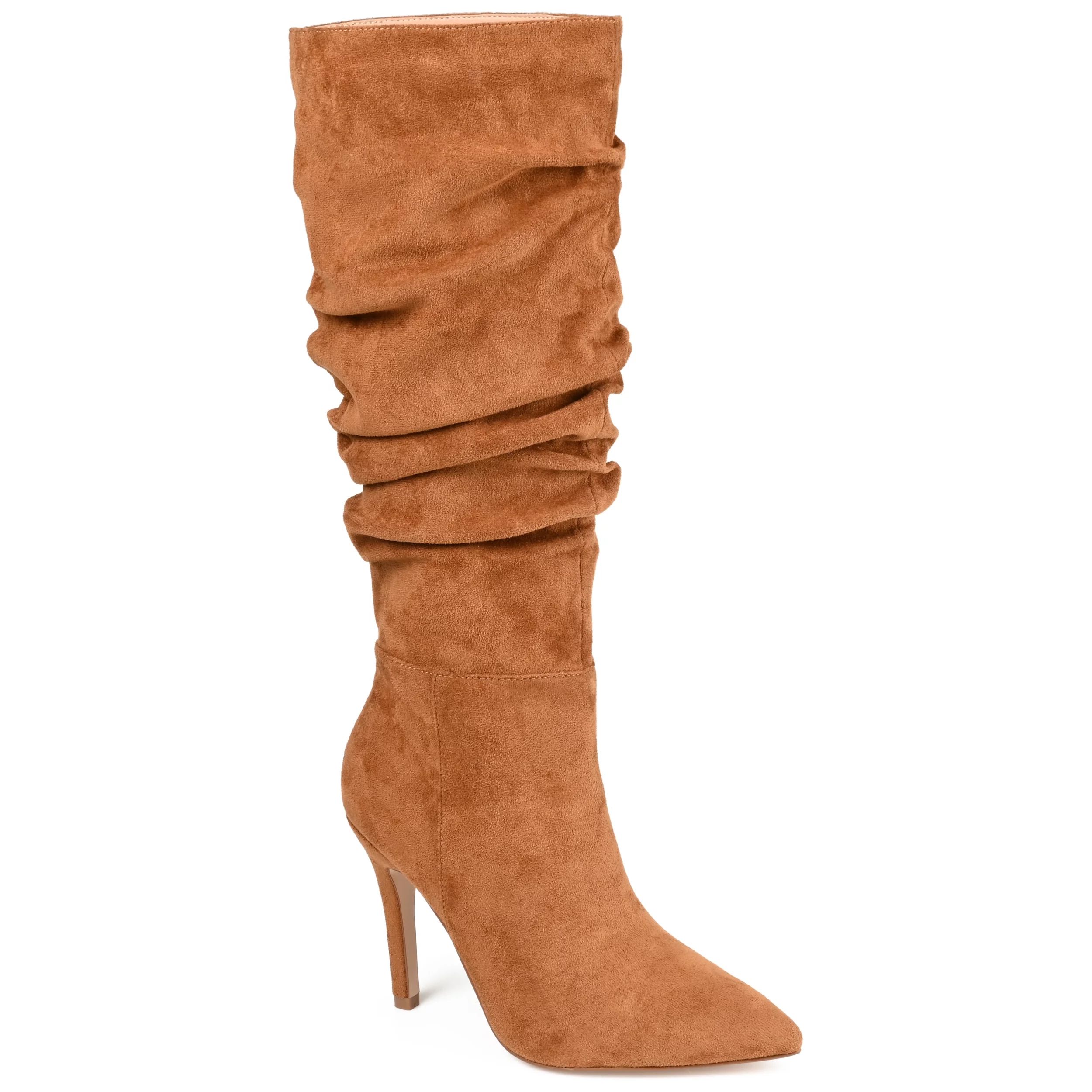 Journee Collection Womens Sarie Tru Comfort Foam Extra Wide Calf Stiletto Knee High Boots | Walmart (US)