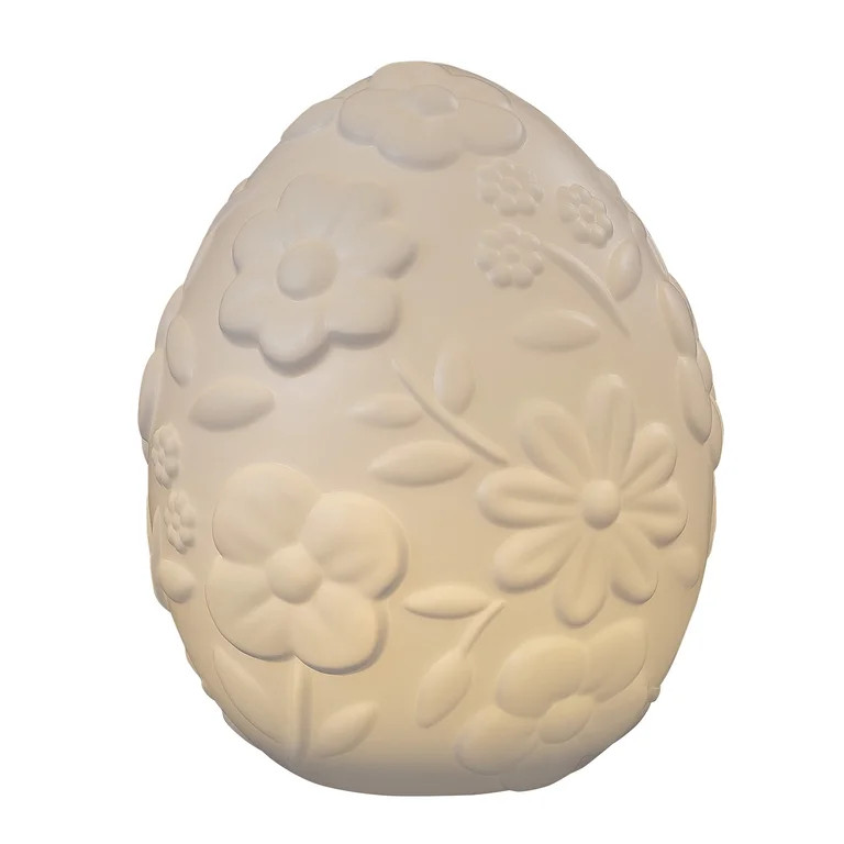Paint Your Own Lighted Easter Egg Blow Mold Outdoor Decoration, White, 18", Easter by Way To Cele... | Walmart (US)
