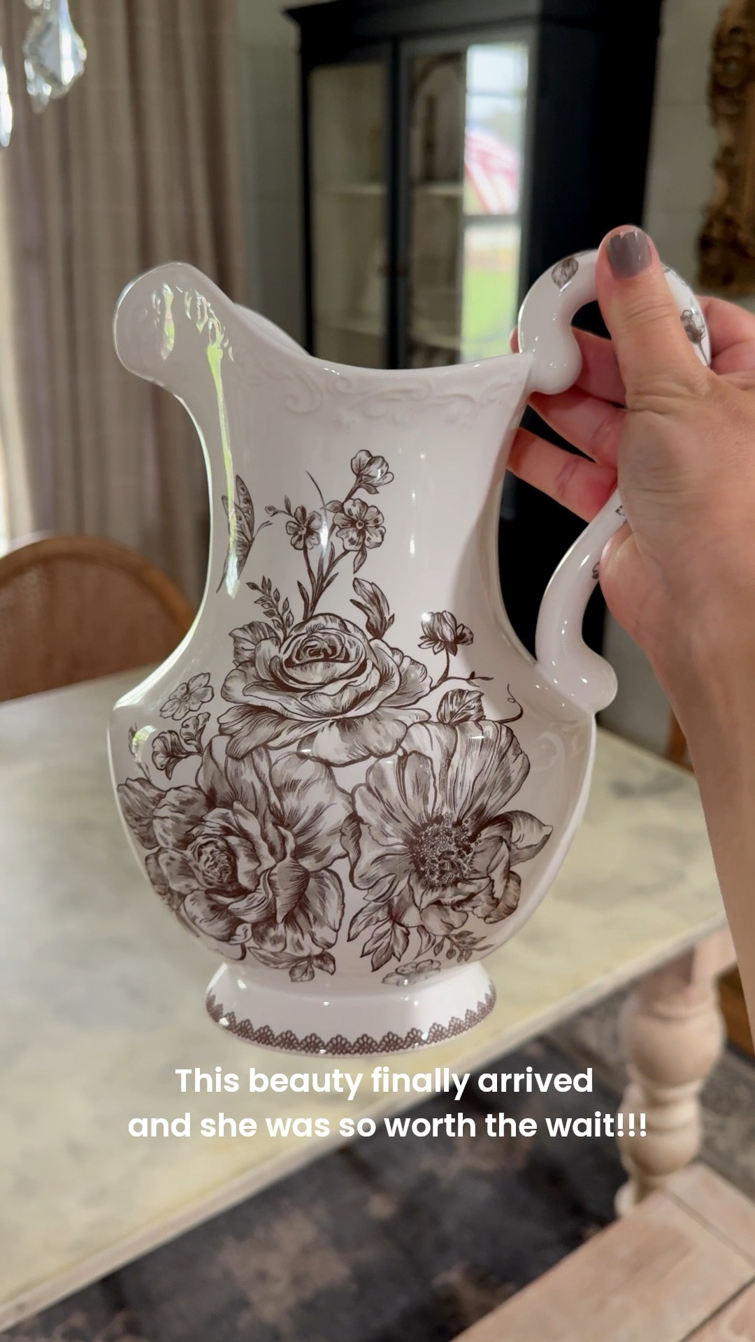 This gorgeous pitcher from the new Pioneer Woman Collection finally arrived and she was totally worth the wait! 🙌🤩 #vintagestyle #vintagefarmhouse #pioneerwoman 

#LTKHome #LTKParties #LTKSeasonal