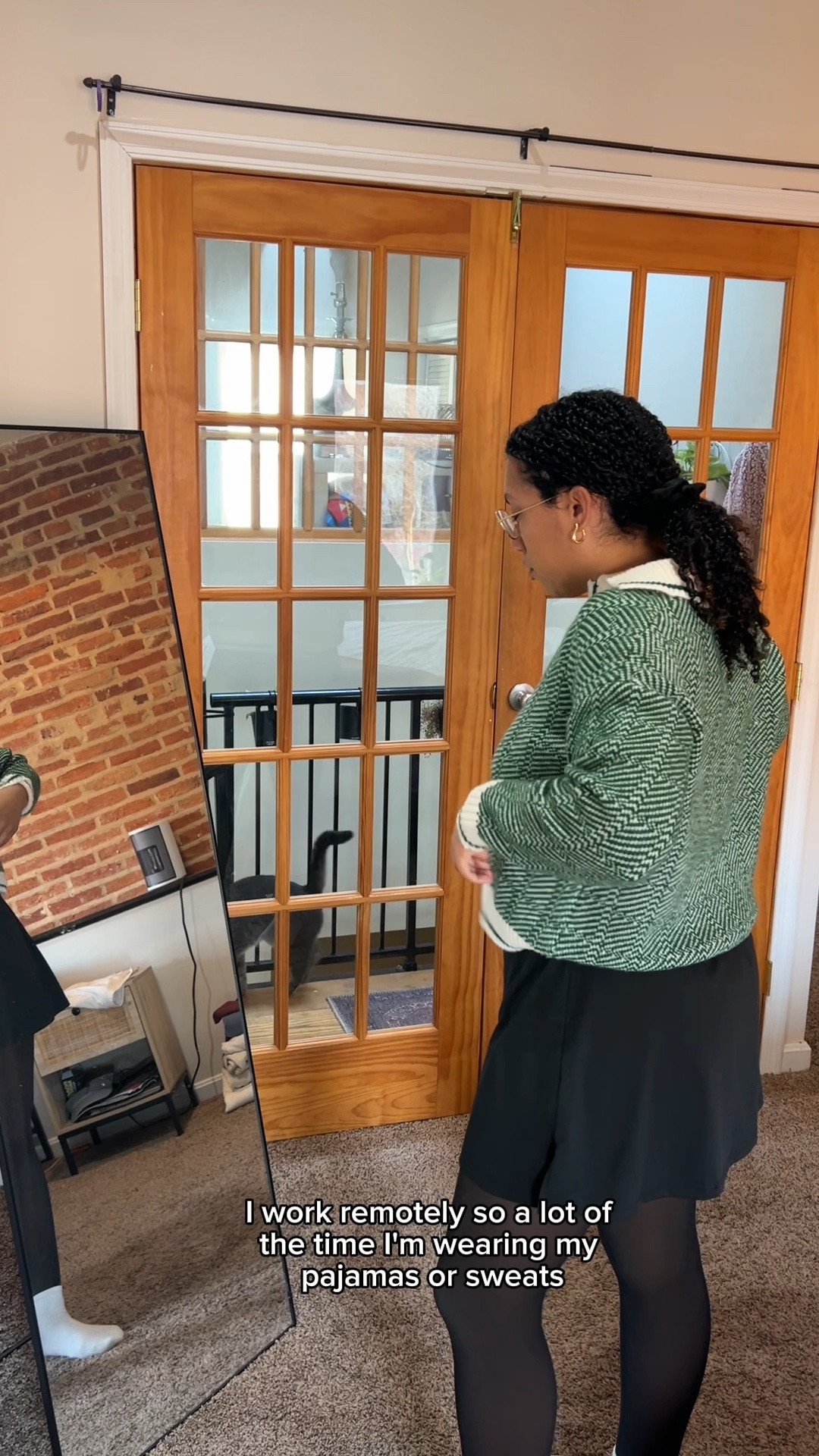 Most days, my remote work uniform is cozy sweatpants or pajamas 🙃, but lately, that routine has me feeling stuck, especially with more time indoors for the winter season.

Yesterday, I swapped them for a cute, comfy fit and felt more like myself than I have for most of this winter! Sometimes all it takes is the right outfit to enhance your mood. 

This is your sign: get dressed, head to a café, and treat yourself to a cafe-fueled work/productivity session☕️

#comfyoutfit #comfystyle #midsize #grwm #midsizefinds #winterblues #cafe #remotework #minivlog #baltimore #motivation #winteroutfit 

#LTKFindsUnder100 #LTKFindsUnder50 #LTKMidsize