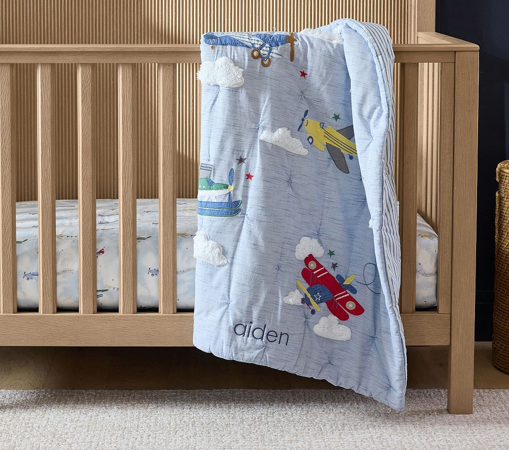 Airplane Baby Quilt | Pottery Barn Kids
