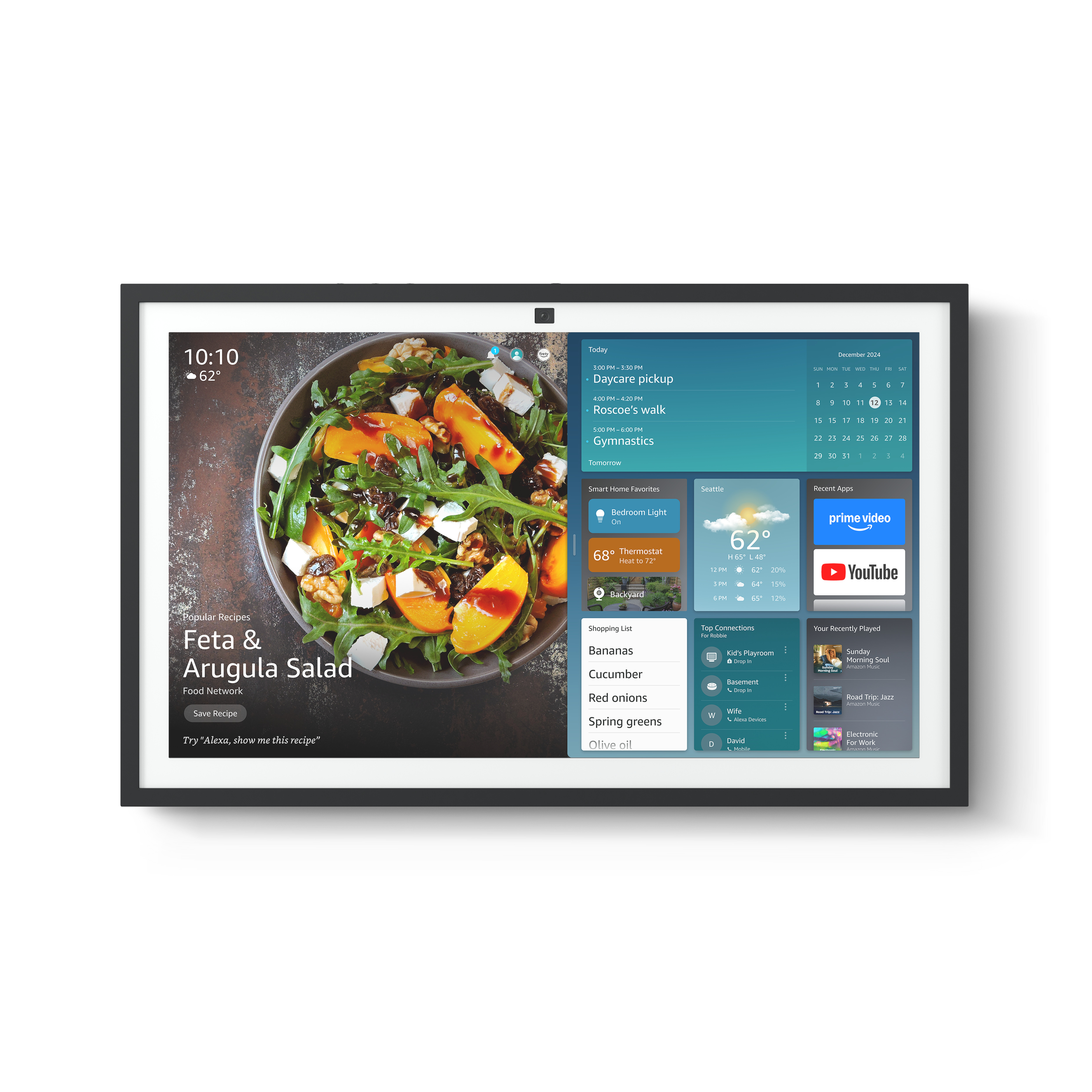 All-New Amazon Echo Show 15 | A stunning HD 15.6" smart kitchen TV for home organization with Ale... | Amazon (US)