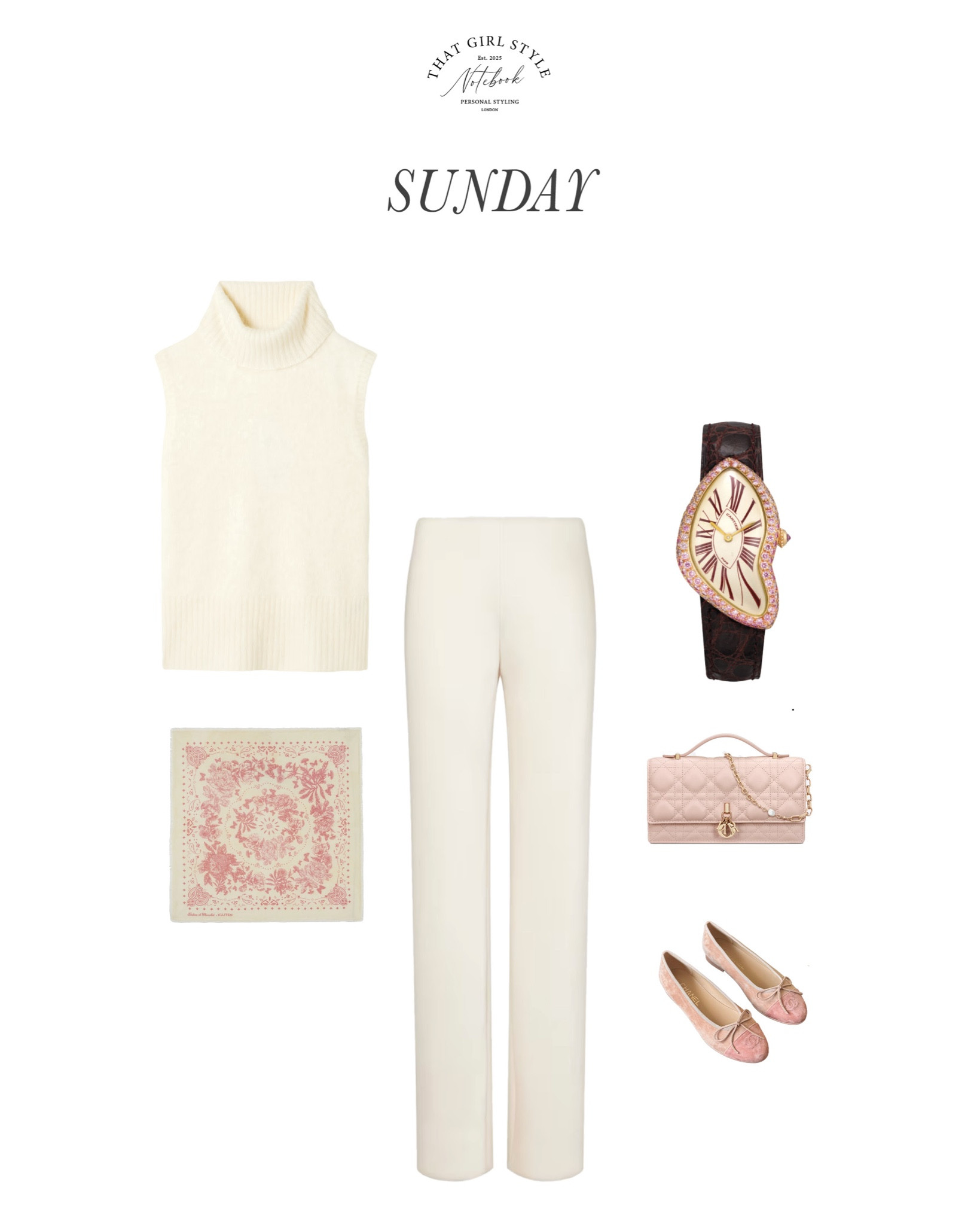 Look 84 | Jumper Veronica Beard, Trousers Vince, Bag Christian Dior, Ballet Flats Chanel, Scarf Kutjen

#LTKwinter #LTKluxury #LTKstyletip