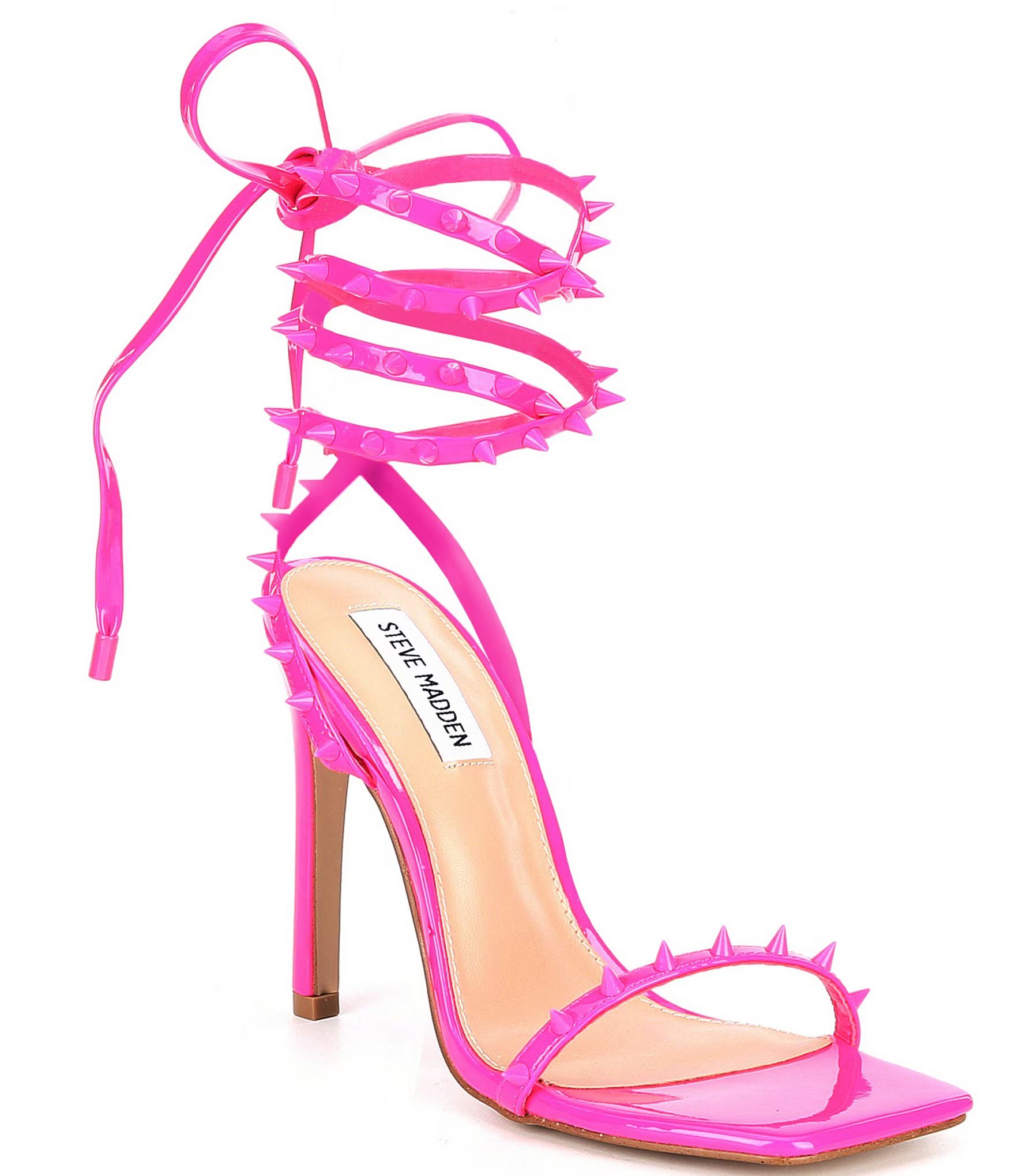 Uplift-S Ankle Wrap Spiked Detail Dress Sandals | Dillards
