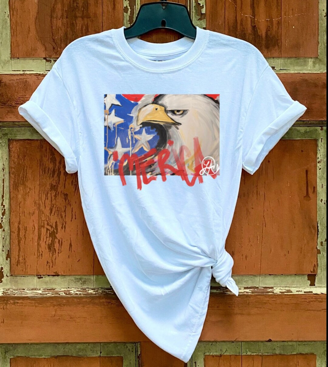 Eagle merica T-shirt by LALA - Etsy | Etsy (US)