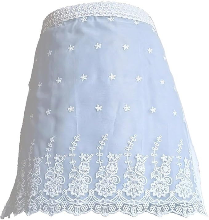 Lace Half Apron Half Waist Apron Vintage Embroidered Apron Short Waist Apron for Kitchen Cooking ... | Amazon (US)