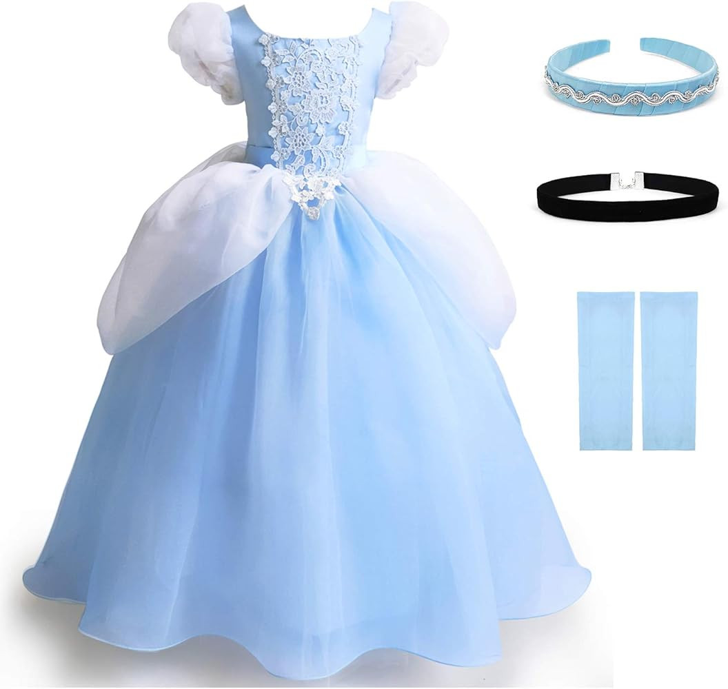 TYHTYM Princess Costumes Little Girls Dress Up Fancy Halloween Christmas Party | Amazon (US)