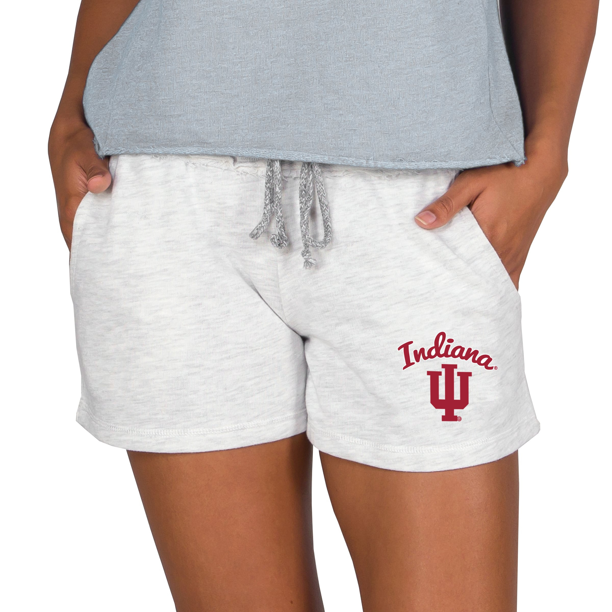 Indiana Hoosiers Concepts Sport Women's Mainstream French Terry Tri-Blend Shorts - Ash | Fanatics