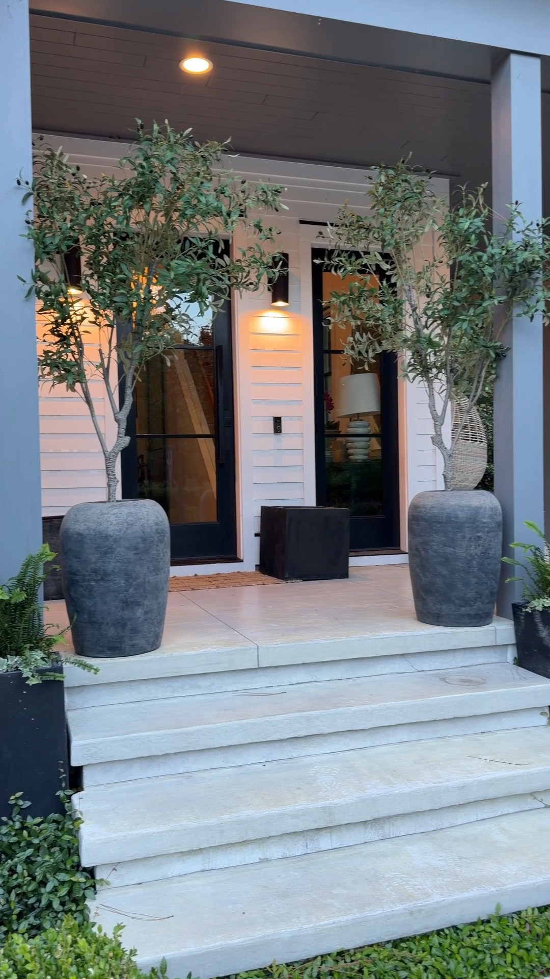 Chat told me that my porch would look great with some oversized round pots and olive trees and I did exactly that and I freaking love it. I took a chance on these Amazon UV protected olive trees and I love them. And they’re part of the prime day sale. ￼I have the 18 x 26 inch pots

#LTKHome #LTKSaleAlert #LTKstorytime