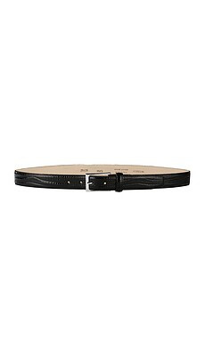 AUREUM Crocodile Embossed Belt in Black & Silver from Revolve.com | Revolve Clothing (Global)