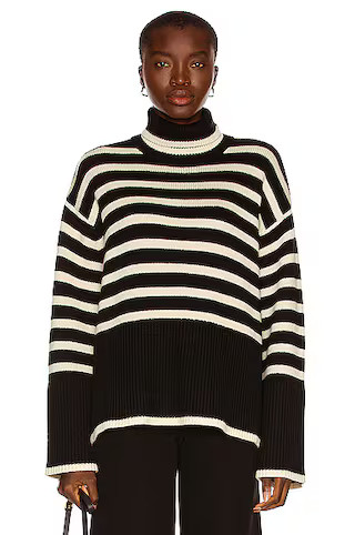 Signature Stripe Turtleneck Sweater | FWRD 