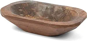 Dough Bowl For Decor - Wooden Dough Bowl - Wooden Bowls for Decor - Decorative Wooden Bowl - Doug... | Amazon (US)
