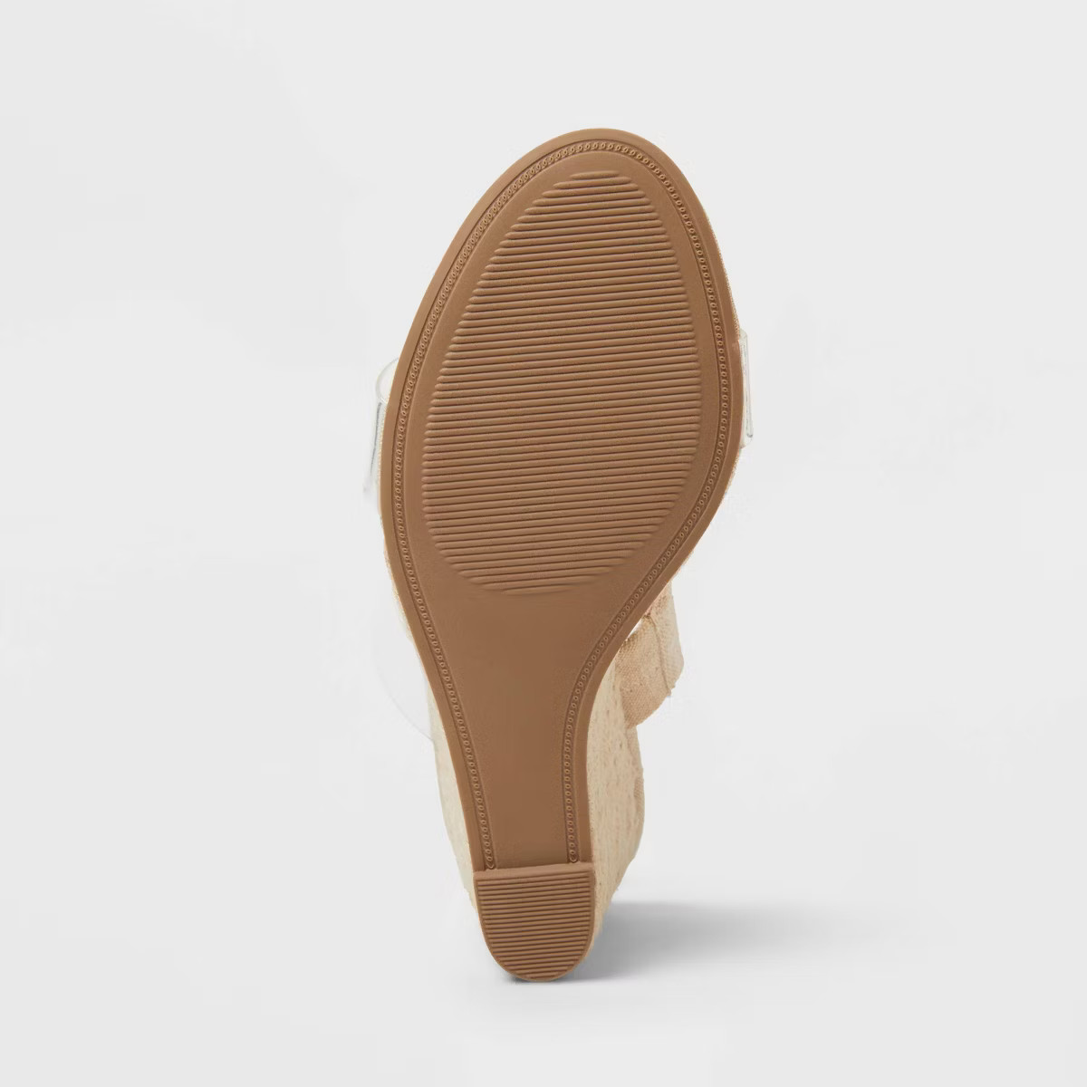 Women's Ansel Double Band Open Toe Wedge Heels with Memory Foam Insole - A New Day™ Tan 8.5: Sl... | Target