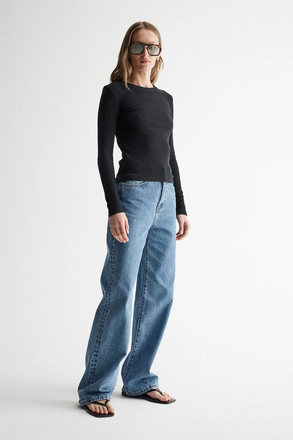 Nola Long Sleeve Top Black | Elka Collective